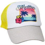 Wholesale - WHITE MALIBU LADIES TRUCKER HAT C/P 50, UPC: 081715017170